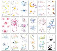 Tatouages Temporaires À Motifs De Papillons Mignons, Imperméables Et Résistants À L'Eau, Adaptés Aux Enfants, Pour Une Utilisation Temporaire Et Réaliste Sur La Clavicule Et Le Bras. 75 * 140MM