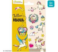 Tatouages temporaires - AVENUE MANDARINE - Licornes - 15 motifs - Testés dermatologiquement - Pour enfants