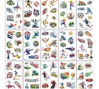 Tatouages Temporaires Enfant Football 20 Feuilles|Éphémère Étanche Garçon,Idéal Anniversaire Foot,Fête Enfant,Cadeau Sûr pour Peau