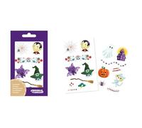 Tatouages Temporaires Halloween pour Enfants - Chauve-Souris, Fantôme, Vampire et Araignée - Namaki