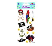 Tatouages temporaires - Pirates - Couleurs