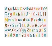 tatouages temporaires, Tatouages temporaires, 1 feuille d'autocollants de tatouage temporaire Alphabet coloré mignon, lettres anglaises, faux, Kit nom à faire soi-même