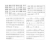 tatouages temporaires, Tatouages Temporaires,6 Feuilles Autocollants De Tatouage Temporaire Alphabet Noir Blanc Lettres Anglaises DIY Nom Poignet Doigt Body Art Faux Kit