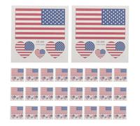 Tatouages Temporaires Visage Drapeau Américain 60 Pièces | Événements Sportifs, Application Facile et Effet Temporaire, Papier, Memorial Day et Veterans Day