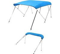 Taud de bateau Bimini Top - Bleu 4 arcs 216-229cm - Protection solaire pour bateaux