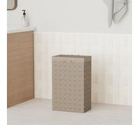 Taupe Panier à linge - 25x38x60 cm - Panier de rangement pour le linge Panier à linge 3.0