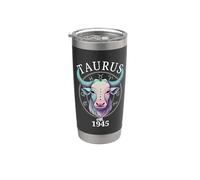 Taureau du zodiaque né en 1945 Gobelet isotherme en acier inoxydable double paroi