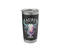 Taureau du zodiaque né en 1951 Gobelet isotherme en acier inoxydable double paroi