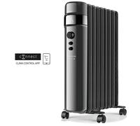 Taurus Alpatec Radiateur à bain d'huile AGADIR CONNECT 2000 – 2000 W, Wi‑Fi, commandes vocales, noir