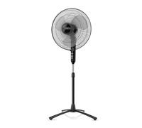 Taurus Bergen 16C - Ventilateur sur pied 45W, pied rotatif, base croisée, hauteur réglable, oscillant, inclinaison réglable, minuterie et 3 vitesses, 3 lames de 40 cm de diamètre, silencieux