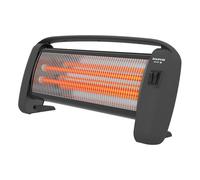 Taurus - Chauffage quartz PR-2 Slim | 1200 W | 2 puissances | Effet miroir | Protection thermique | Anti-basculement | Silencieux | Poignée portable