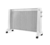 Taurus PRMB 2400 - Radiateur panneau rayonnant électrique 2400W, 3 températures, Thermostat réglable, Roues, Protection anti-chaleur, Silencieux, Blanc