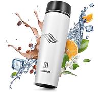 TAVIALO Mug Isotherme 460ml - Thermos INOX Étanche, blanc neige mat, Maintien Chaleur/Fraîcheur Longue Durée, Design Compact et Élégant - Idéal Café, Voyage, Sport