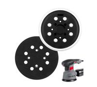 TAVYTH Plateau de Ponçage Professionnel 125 mm 8 Trous Velcro pour Ponceuse Excentrique Plateau de Ponçage 125 mm Compatible Compatible avec les modèles Bosch PEX300AE et PEX400AE