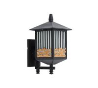 TAXXII Applique Murale extérieure carrée Noire de Style Chinois, étanche IP45, pour Maison, Villa, clôture, allée, Couloir, Balcon, Douille E27.