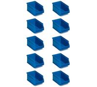 Tayg Lot de 10 tiroirs en plastique empilables nº53 - Organisateur de vis, tiroirs, boîte de rangement, bacs en plastique rectangulaires, 33,6 x 16 x 13 cm