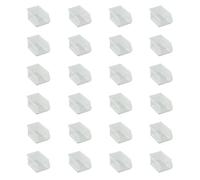 Tayg Lot de 24 tiroirs en plastique empilables nº51 - Organisateur de vis, tiroirs, boîte de rangement, bacs en plastique rectangulaires (17 x 10 x 8 cm, transparent)