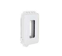 TayMac ML500W Housse à montage horizontal/vertical simple résistant aux intempéries Extensible Profil bas Extra résistant lors de l'utilisation 15 A Blanc