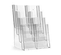 Taymar 4C230 Lot de 2 présentoirs de table à 4 étages Transparent