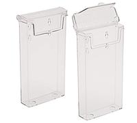 Taymar - Lot de 10 porte-brochures A4 avec couvercle résistant aux intempéries Lot de 20 DIN Lang (DL) Transparent