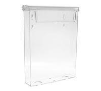 Taymar - porte-brochures avec couvercle résistant aux intempéries Pack unique Format A5 Transparent