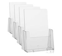 Taymar porte-brochures de table DIN A5, transparent (Lot de 4)