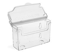 Taymar Porte-cartes de visite avec couvercle Transparent