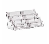 taymar porte-cartes de visite, support pour cartes de visite, présentoir pour cartes de visite, 2×4 étages, transparent