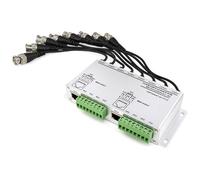 TAZIZI Balun vidéo passif 8CH avec installation flexible | Pour systèmes de vidéosurveillance avec câble torsadé non blindé transmission de signaux de surveillance intérieure et
