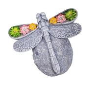 TAZIZI Lampe solaire Sculpture de jardin Statue de papillon Lumière Porche Gris