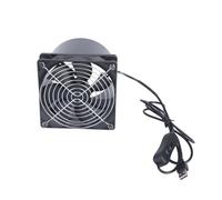 TAZIZI Ventilateur soufflant USB 5 V avec contrôle marche/arrêt intégré | Design conduit d'aération de 120 mm, sortie ronde pour rafraichissement de cage d'animaux domestiques