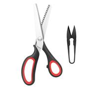 Tazoueoo Ciseaux cranteurs tissu avec coupe-fil, set couture 2 pièces | Ciseaux de couture pour bordures zigzag, coupe guidée sur tissu, finitions nettes pour patrons et loisirs créatifs