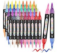 TBC The Best Crafts 72 Couleurs Feutre Acrylique, 36 Pièces Stylos Acryliques à Double Pointe, Acrylic Paint Marker, Marqueurs Acryliques for Stone, Canvas and Wood.