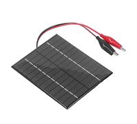 Tbest 2W 12V Panneau Solaire à Haut Rendement | Matériau en polysilicium, conception -vent, compatible avec les lampes solaires