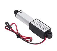 Tbest Actionneur Linéaire électrique étanche 12V, Force 64N (30mm) | Construction en aluminium, alimentation CC, protection contre les surcharges, indice IP54