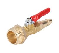 Tbest Adaptateur de Soufflage d'hiver RV Bouchon de Soufflage en Laiton Adaptateur D'hivernage Ligne d'air Connexion Rapide Prise Mâle 1/4 Po Filetage GHT Mâle 3/4 Po avec Laiton sans (Male)