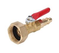 Tbest Adaptateur de Soufflage d'hiver RV Bouchon de Soufflage en Laiton Adaptateur D'hivernage Ligne d'air Connexion Rapide Prise Mâle 1/4 Po Filetage GHT Mâle 3/4 Po avec Laiton sans (Female)