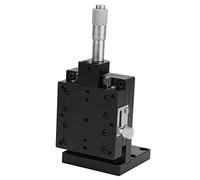 Tbest Alliage D'aluminium Platine Linéaire 60mm Guide de Précision | Aluminium durable, conception à rouleaux croisés, idéal pour les laboratoires et les montages