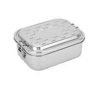 Tbest Boîte à Lunch en Acier Inoxydable avec Verrou Anti-fuite | Matériau 304 de qualité alimentaire, Nettoyage facile, Adapté aux voyages, Conception isolée