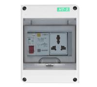 Tbest Boîte de Distribution étanche avec Disjoncteur 1P C16 | Matériau ignifuge, indice IP65, prise universelle, fonctionnement sûr