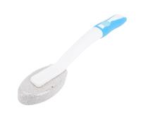 Tbest Brosse en Pierre Ponce avec Manche Ergonomique de 31 Cm | Nettoyant multifonctionnel, matériau écologique, idéal pour les toilettes, les cuisines