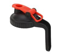 Tbest Couvercle à Bec Verseur pour Bocaux Mason à Large Ouverture, avec Poignée, Couvercle Rabattable Résistant aux Bocaux Kerr, Ouverture Facile, Anti-déversement, Gris (noir rouge)