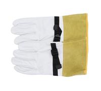 Tbest de Travail en Cuir, Résistants aux Coupures, Isolants de sécurité | Cuir durable, Finition imperméable, Protection complète des mains, Ajustement élastique confortable, Polyvalent pour les