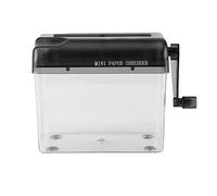 Tbest Déchiqueteuse de Papier Manuelle, Dispositif Compact à Manivelle | Pas besoin d\'électricité, coupe le papier rapidement, idéal pour la maison ou le bureau, comporte des patins