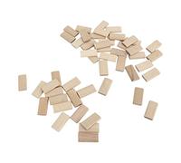 Tbest Dominos à Tenon en Hêtre Durable, Chevilles à Tenon 6 X 40mm, pour | Matériau naturel, alignement précis, surface plane, paquet de 50 pièces, fabrication de meubles