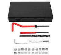 Tbest Filet rapporté m7,Réparation et Tap 25 Pièces Kit de Réparation de Filetage en Acier Inoxydable e Forage Torsadée Insert fileté Outil D'insertion de Robinet M7X1