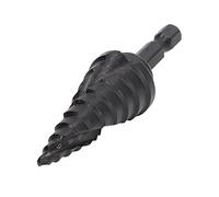 Tbest Foret étagé Hss 4-20Mm 9 étapes, Alésoir de Trou de Pagode en Spirale à Tige Hexagonale pour le Métal avec Conception à Double Cannelure, évacuation des Puces Noir (10 marches (4-22 mm))