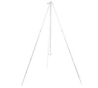 Tbest Grill Suspendu sur Trépied Portable, Barbecue Pliable en Aluminium pour le Camping, les Pique-niques et la Cuisine en Plein Air, Conception Légère avec Sac de Transport