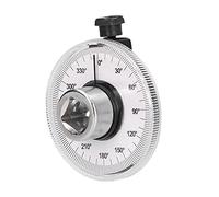 Tbest Jauge d'angle 360 °, Testeur de Rotation Universel à Entraînement 1/2 Pouces pour Voiture, Outil de Mesure avec Tige de Maintien et échelle d'incrément de 2 °