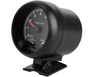 Tbest jauge de tachymètre 3.75in 12V voiture tachymètre 0-8000 tr / min pointeur Tacho jauge mètre avec lumière de changement de